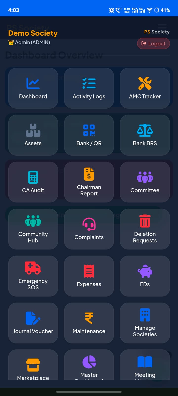 App Dashboard Preview